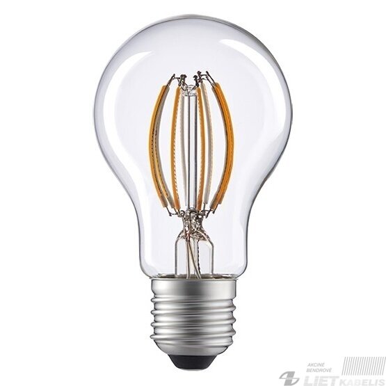 Lempa LED filamentinė 6W, E27, 2700K, 806lm, LEDline