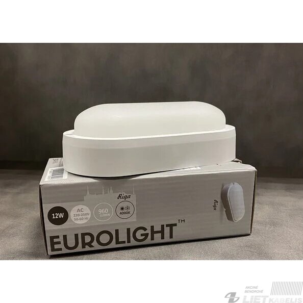 LED šviestuvas  Riga 12W, 4000K IP65,  Eurolight