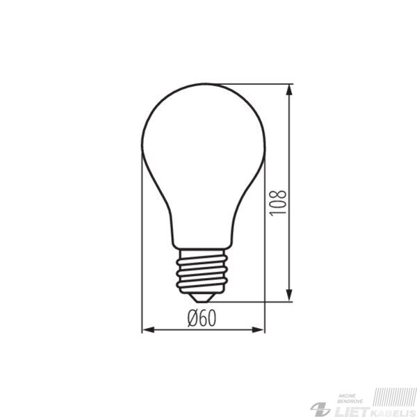 LED lempa filamentinė 11W, E27, 4000K, 1521lm, dimeriuojama, KANLUX 1 LED lempa filamentinė 11W, E27, 4000K, 1521lm, dimeriuojama, KANLUX 1