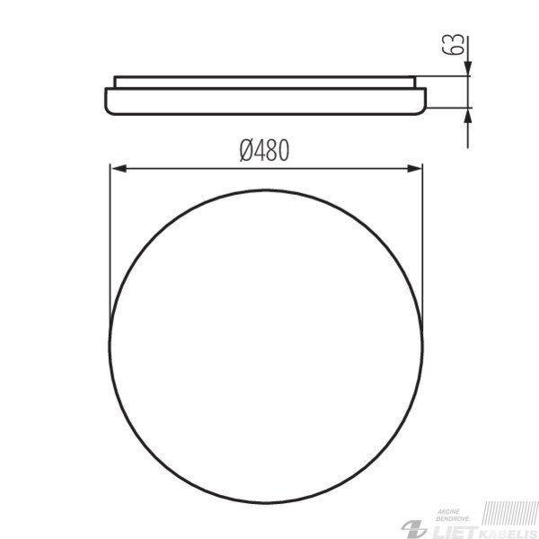 LED šviestuvas BiGGE 42W, ø480mm, 4000K, 2700lm, Kanlux 5 LED šviestuvas BiGGE 42W, ø480mm, 4000K, 2700lm, Kanlux 5