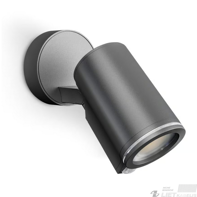 LED šviestuvas SPOT ONE S 6,7W, 3000K, 620lm su judesio davikliu, antracitas, IP44, STEINEL LED šviestuvas SPOT ONE S 6,7W, 3000K, 620lm su judesio davikliu, antracitas, IP44, STEINEL