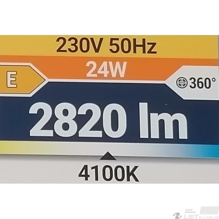 LED šviestuvas AURELIA 24W, 4000K, 1680Lm, IP44 apvalus su juodu žiedu, Struhm 4 LED šviestuvas AURELIA 24W, 4000K, 1680Lm, IP44 apvalus su juodu žiedu, Struhm 4