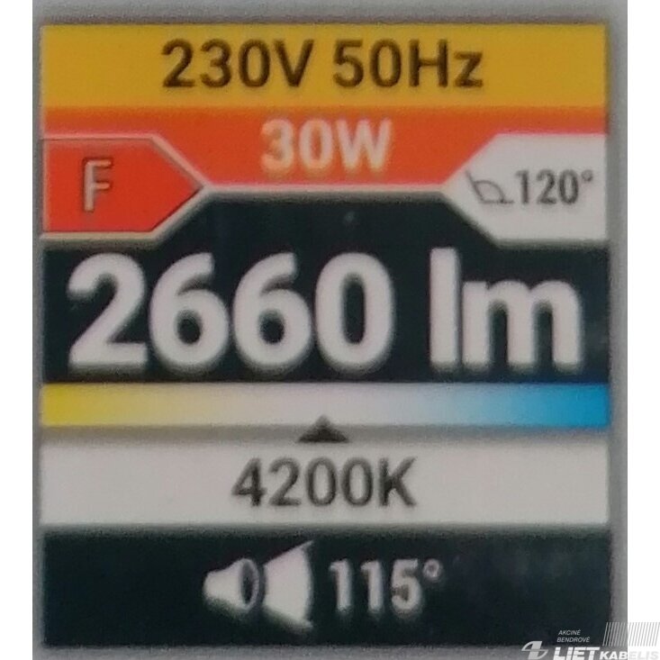 LED prožektorius KROMA 30W, 4200K , 2660LM IP65, Struhm 4 LED prožektorius KROMA 30W, 4200K , 2660LM IP65, Struhm 4