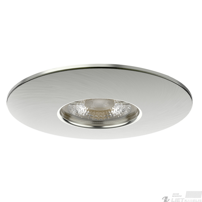 LEd šviestuvas 5W, 4000K, 450Lm, apvalus įleidžiamas, nikelis, IP44, AIRAM LEd šviestuvas 5W, 4000K, 450Lm, apvalus įleidžiamas, nikelis, IP44, AIRAM