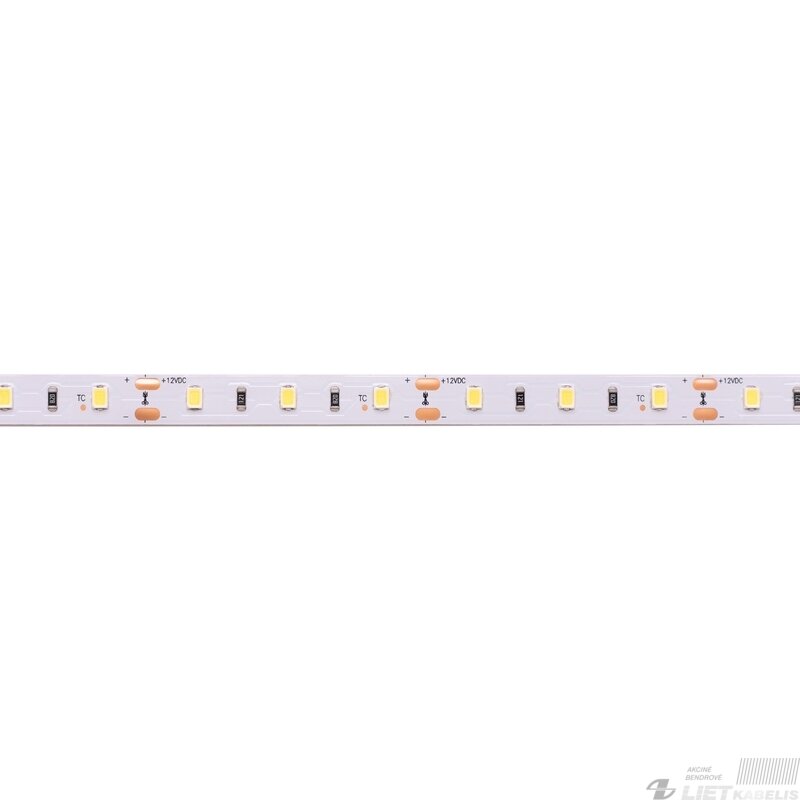 LED juosta 12V 14.4W/m nehermetiška IP20 šaltai balta 6500K 115lm/W PLUS AKTO LED juosta 12V 14.4W/m nehermetiška IP20 šaltai balta 6500K 115lm/W PLUS AKTO