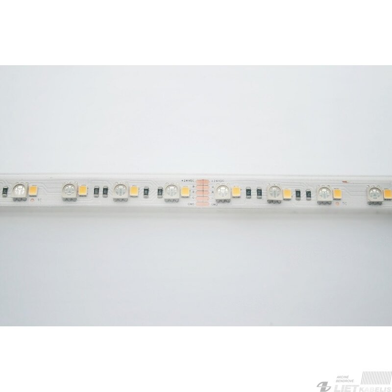 LED juosta 24V 19.2W/m hermetiška T formos IP67, RGB+WW, padidinto efektyvumo, PREMIUM AKTO 1 LED juosta 24V 19.2W/m hermetiška T formos IP67, RGB+WW, padidinto efektyvumo, PREMIUM AKTO 1