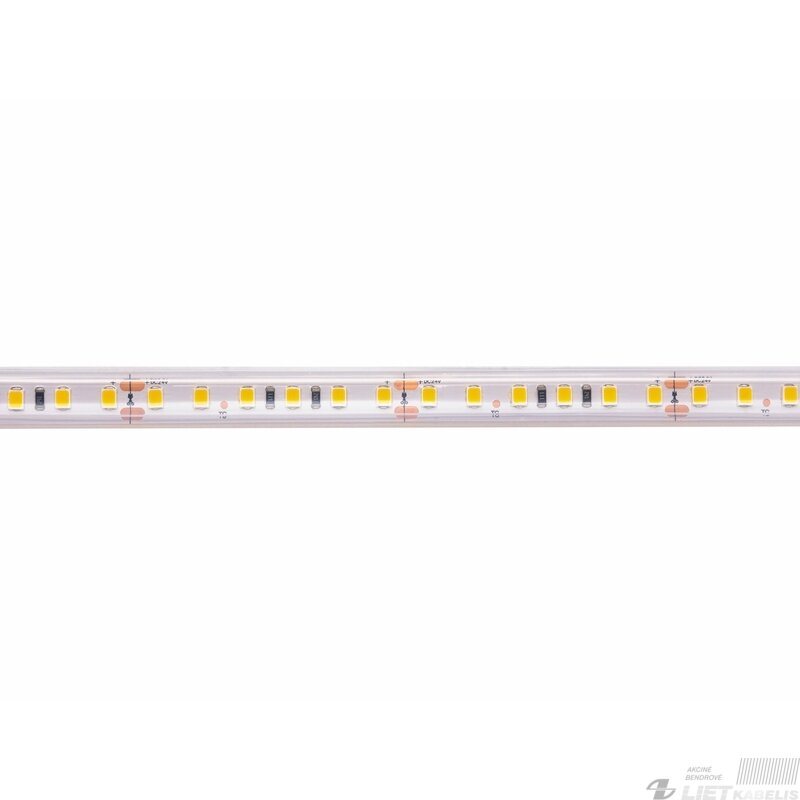 LED juosta, 5m ritė, 24V 9.6W/m hermetiška IP68, T formos, šiltai balta 3000K LED juosta, 5m ritė, 24V 9.6W/m hermetiška IP68, T formos, šiltai balta 3000K