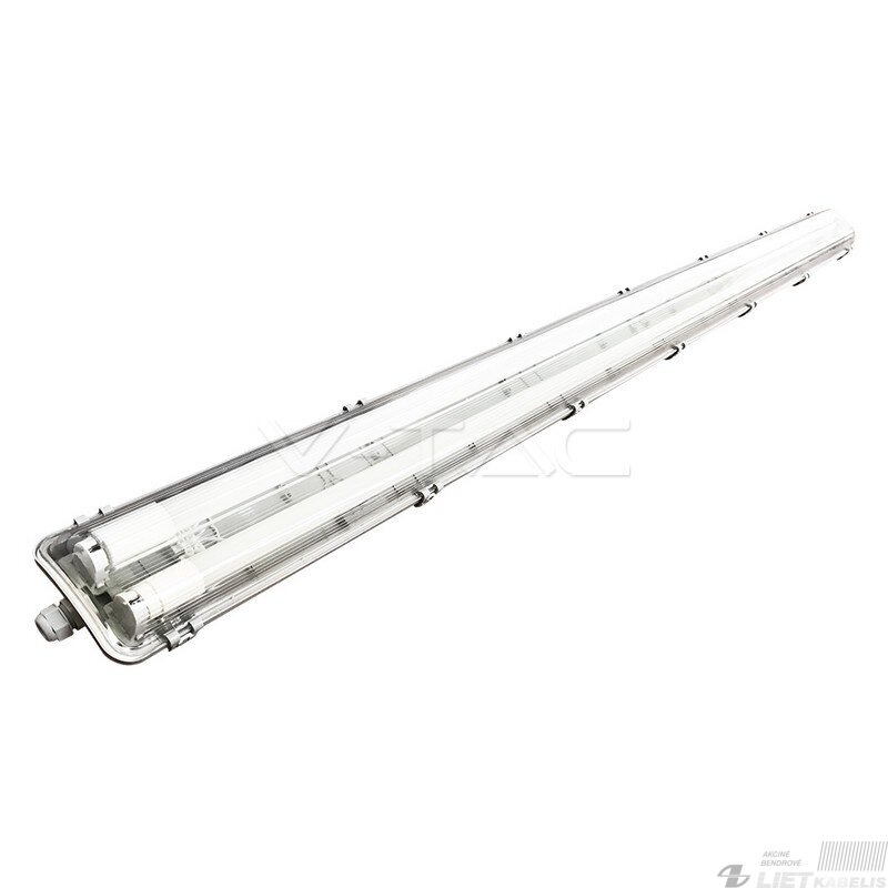 LED šviestuvas T8, 2x150 cm, IP65