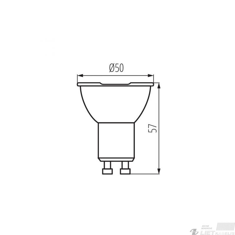 Lempa LED 7W, GU10, 3000K, 576 lm, 240V, Max-led 1