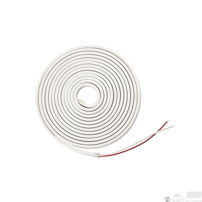 LED juosta NEON FLEX 24Vdc, 9.6W/m, 120LED/m, 6x12mm neutraliai balta, 10m ritė, IP67, AKTO