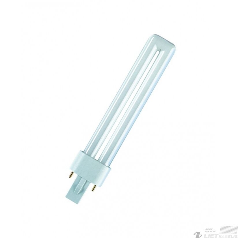 Lempa kompaktinė DuluxS 7W/78 Blue UVA G23, Osram