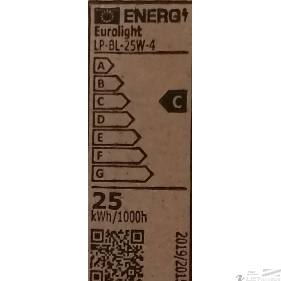 LED panelė PARIS 25W, 150lm/W, 4000K, 60x60cm, EUROLIGHT 3 LED panelė PARIS 25W, 150lm/W, 4000K, 60x60cm, EUROLIGHT 3