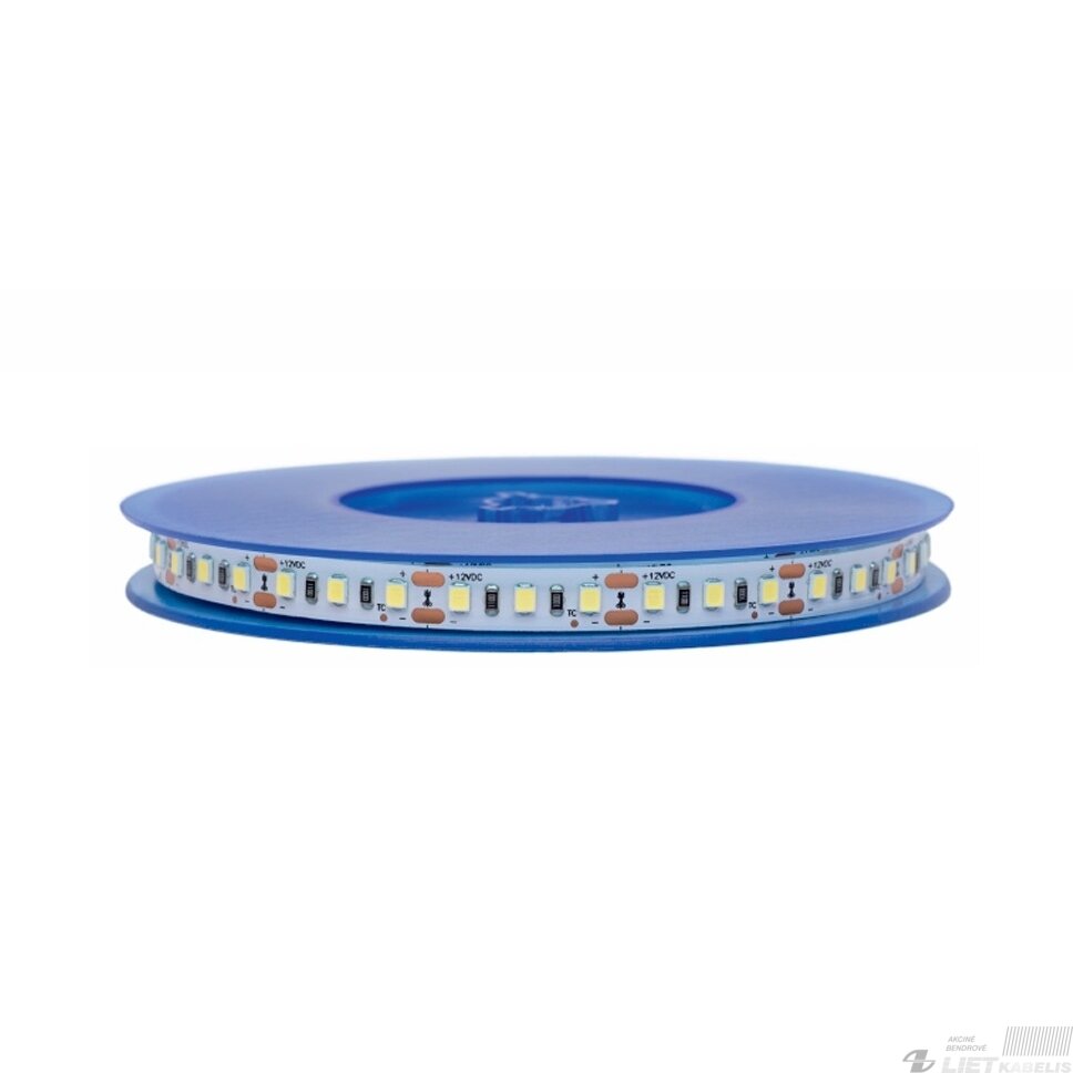 LED juosta, 5m ritė, 12V 20W/m nehermetiška IP20 neutraliai balta 4000K 120LED/m LED juosta, 5m ritė, 12V 20W/m nehermetiška IP20 neutraliai balta 4000K 120LED/m
