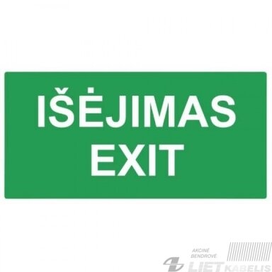 Lipdukas-išėjimas-exit LP058 180x100mm