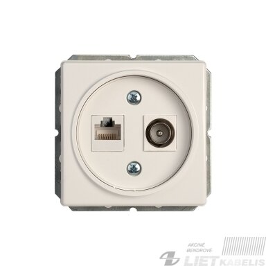 Lizdas antenai ir kompiuteriui be rėmelio, TVL/KLRJ45-15e2-02 baltas, ST150