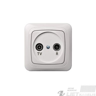 Lizdas TV+R ĮAL-2-01 galinis, be rėmelio, smėlio sp., Alfa Lizdas TV+R ĮAL-2-01 galinis, be rėmelio, smėlio sp., Alfa