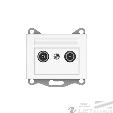 Lizdas TV+R TVL02-02 galinis, be rėmelio,  baltas, XP500