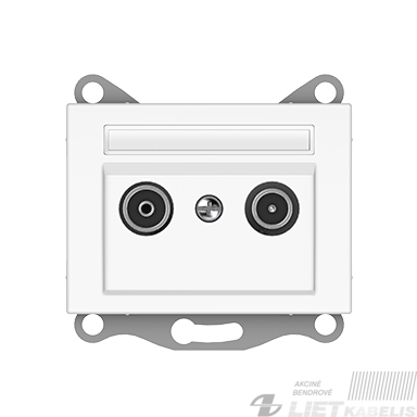 Lizdas TV+R TVL02-8-02 tarpinis, be rėmelio, baltas, XP500