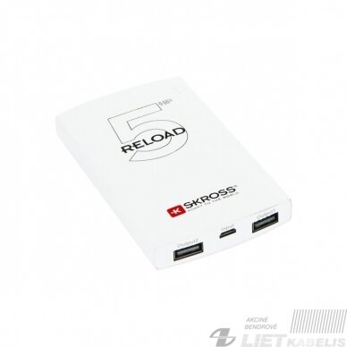 LiPo išorinis akumuliatorius Powerbank 5000mAh,12W, Skross LiPo išorinis akumuliatorius Powerbank 5000mAh,12W, Skross