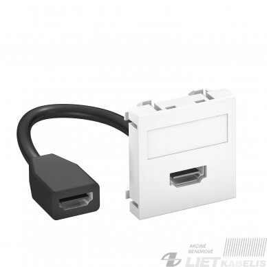 Lizdas HDMI 1modulio juodai pilk. OBO