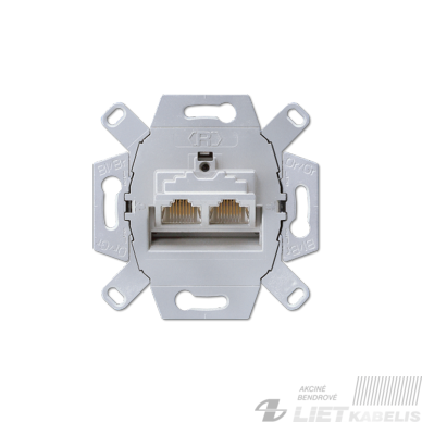 Lizdas kompiuteriui 2 vietų, UAE 8-8 UPO potinkinis, 6Kl, Jung Lizdas kompiuteriui 2 vietų, UAE 8-8 UPO potinkinis, 6Kl, Jung