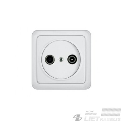 Lizdas TV TVL02-02 be rėmelio, galinis, baltas, Lx-200 Lizdas TV TVL02-02 be rėmelio, galinis, baltas, Lx-200
