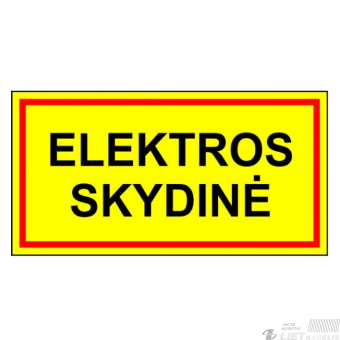 Lipdukas 'Elektros skydinė' Lipdukas 'Elektros skydinė'