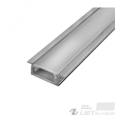 Lovelis aliuminis, LED juostai anoduotas 2m Lovelis aliuminis, LED juostai anoduotas 2m
