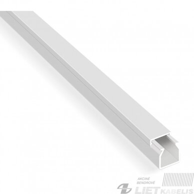 Instaliacinis kanalas plastikinis 12x12 baltas Mutlusan Instaliacinis kanalas plastikinis 12x12 baltas Mutlusan