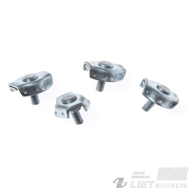 Lyno suspaudiklis 4mm plokščias, viengubas