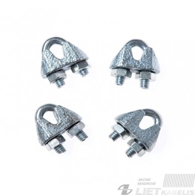 Lyno suspaudiklis 8.0mm (U formos) Lyno suspaudiklis 8.0mm (U formos)