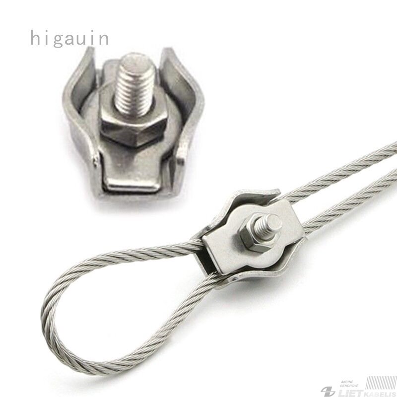 Lyno suspaudiklis  4mm plokščias, viengubas 1