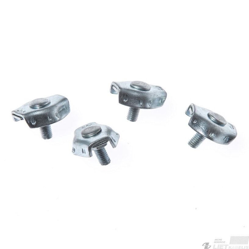 Lyno suspaudiklis 3mm plokščias, viengubas