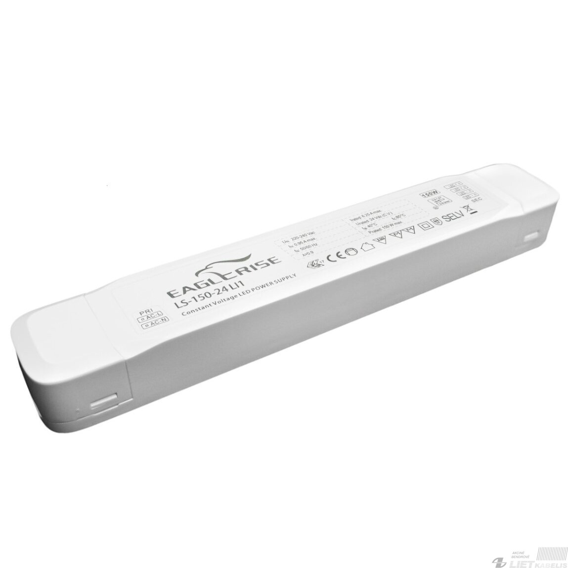 Maitinimo šaltinis LED 24V, 150W, IP20, EAGLTRISE