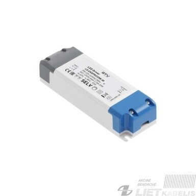 Maitinimo šaltinis LD-ZAPRO 16W, 12V DC, IP20, GTV
