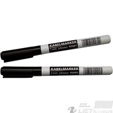Markeris 1mm PKMP1 juodas, PROTEC Markeris 1mm PKMP1 juodas, PROTEC