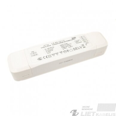 Maitinimo šaltinis 60W, 12V DC, IP20, EAGLERISE Maitinimo šaltinis 60W, 12V DC, IP20, EAGLERISE