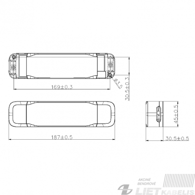 Maitinimo šaltinis LS-60-24LI1, 60W, 24V, IP20, Eaglerise 1
