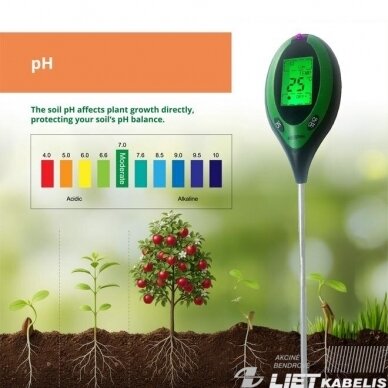 Matuoklis TRST-02 dirvos rūgštingumo ir drėgmės, Garden Center 3 Matuoklis TRST-02 dirvos rūgštingumo ir drėgmės, Garden Center 3