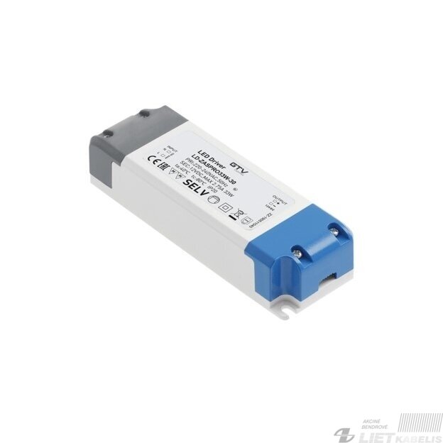 Maitinimo šaltinis LD-ZAPRO 16W, 12V DC, IP20, GTV