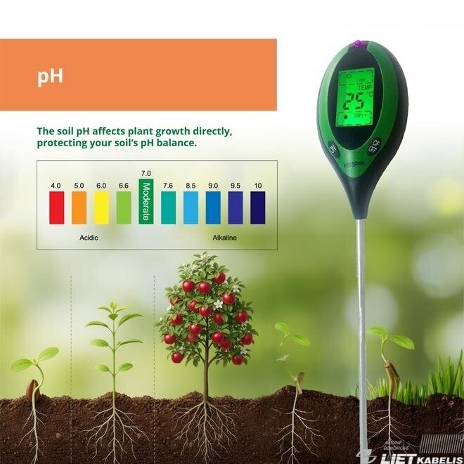 Matuoklis TRST-02 dirvos rūgštingumo ir drėgmės, Garden Center 3 Matuoklis TRST-02 dirvos rūgštingumo ir drėgmės, Garden Center 3