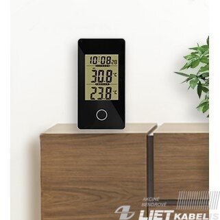 Meteorologinė stotelė 2xAAA, juoda, LTC 1 Meteorologinė stotelė 2xAAA, juoda, LTC 1