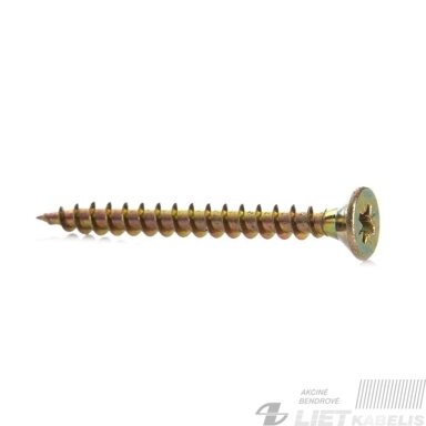 Medvaržčiai  5.0x45 geltonas, ZN