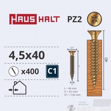 Medvaržtis 4.5x40 geltonas, Haushalt 1