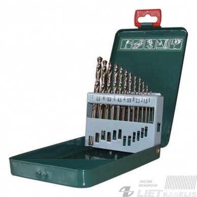 Metalo grąžto komplektas, D 1.0-7.0 mm 13vnt Metalo grąžto komplektas, D 1.0-7.0 mm 13vnt