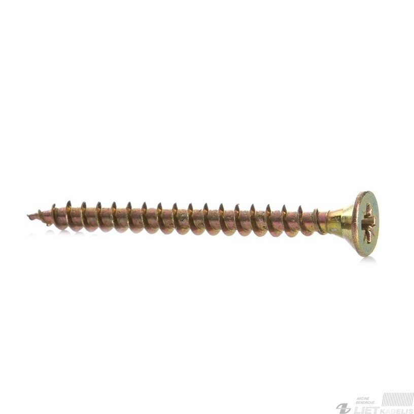 Medvaržčiai 5.0x50 geltonas, ZN Medvaržčiai 5.0x50 geltonas, ZN
