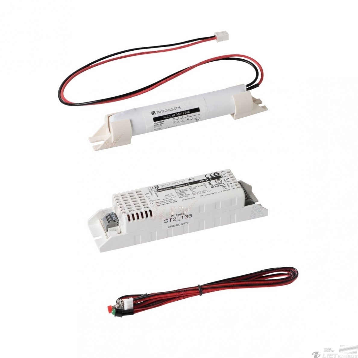 Modulis avarinis VIP ST2, 3,6V, 1,5Ah Modulis avarinis VIP ST2, 3,6V, 1,5Ah