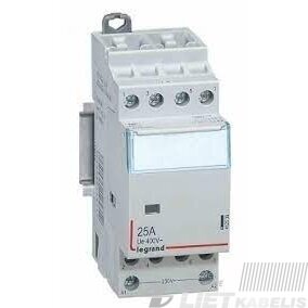 Modulinis kontaktorius CX3 4P 400 V 25A - 4 NO, Legrand Modulinis kontaktorius CX3 4P 400 V 25A - 4 NO, Legrand