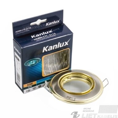 Įleidžiamas šviestuvas HORN CTC-3115, 50W, Gx5,3, IP20, Kanlux Įleidžiamas šviestuvas HORN CTC-3115, 50W, Gx5,3, IP20, Kanlux
