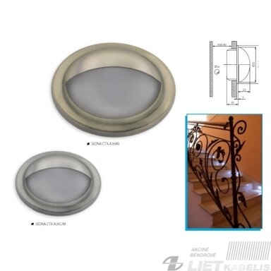 Įleidžiamas šviestuvas SEDNA CTX-A20, 20W, G4, IP20, Kanlux